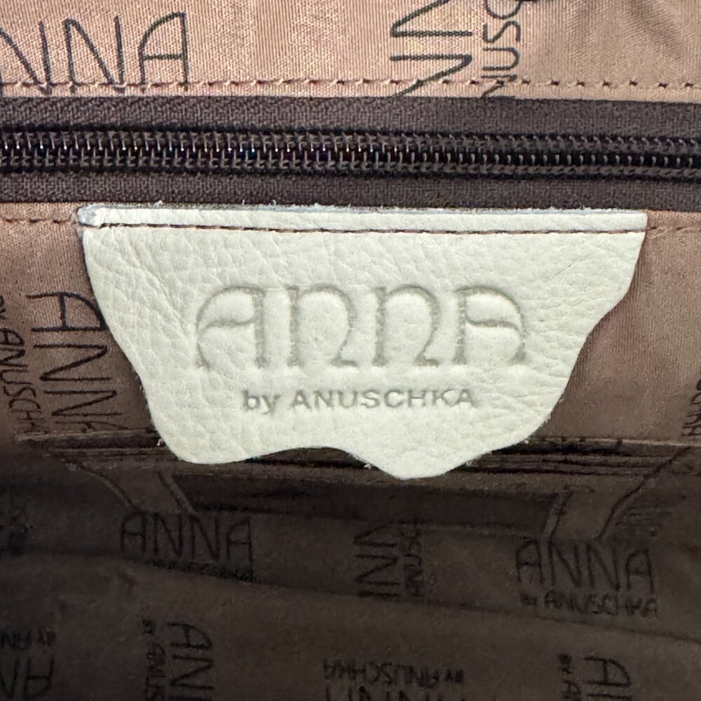 Anna by Anuschka Black/White Floral Leather Hobo Shoulder Bag - Picture 11 of 15